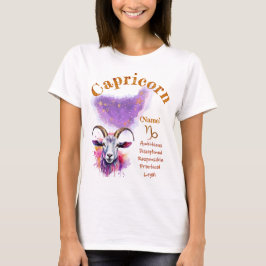 Camiseta de la Señal Zodiacal Capricornio