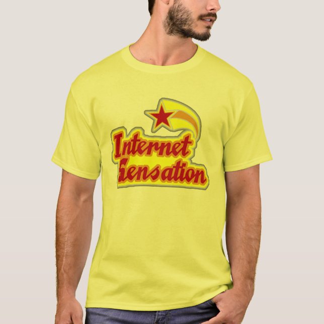 Camiseta de la sensación del Internet (Anverso)