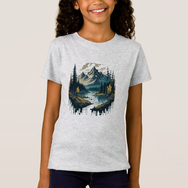 Camiseta de la serenidad de la naturaleza (Anverso)