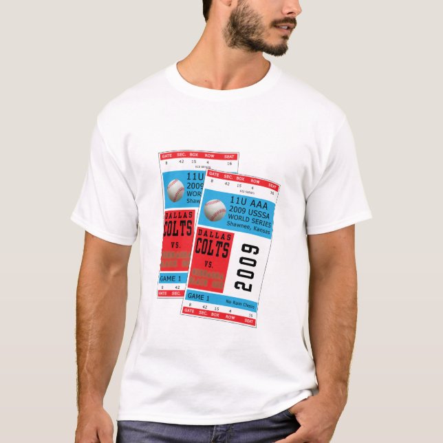 Camiseta de la serie de mundo de los potros de (Anverso)