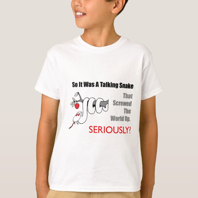 camiseta de la serpiente que habla (Anverso)