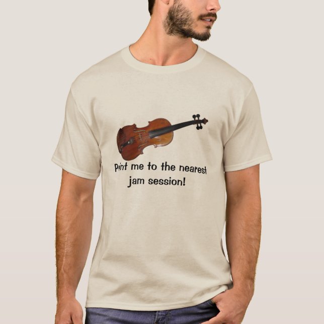 Camiseta de la sesión de atasco del violín (Anverso)