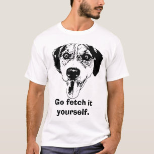 camiseta de la sesión de formación del perro