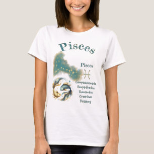Camiseta de la Signo del Zodiaco Piscis