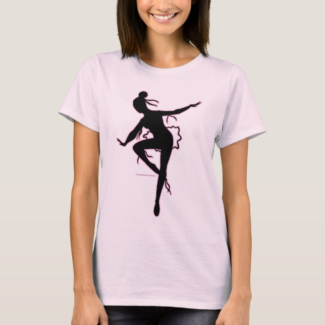 Camiseta de la silueta de la bailarina de Prima (Anverso)