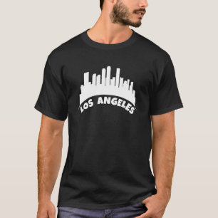 Camiseta de la silueta de Los Ángeles con nombre d