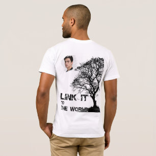 Camiseta de la silueta del árbol estético 