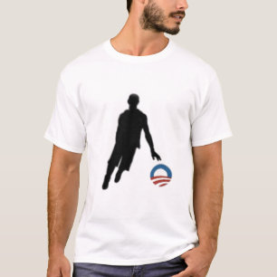 Camiseta de la silueta del baloncesto de Obama
