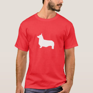 Camiseta de la silueta del Corgi