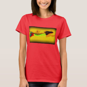 camiseta de la sirena de la natación