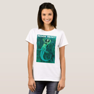 Camiseta de la sirena ventilado para mujeres de pl