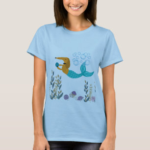 Camiseta De La Sirenita De Dachshund