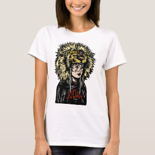 Camiseta de la situación del hombre del león
