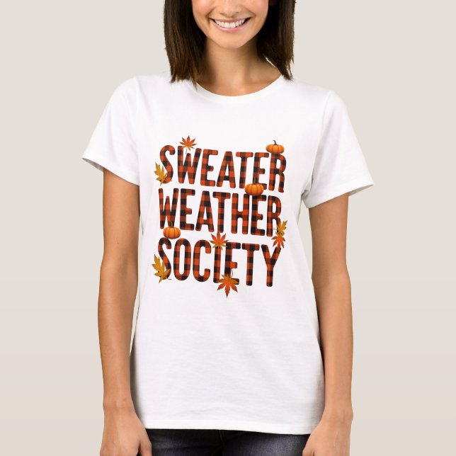 Camiseta de la Sociedad del Clima de Jersey a Cuad (Anverso)