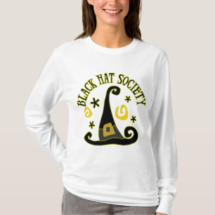 Camiseta de la sociedad del gorra negro