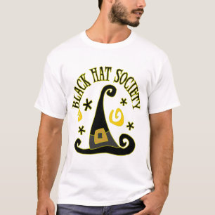 Camiseta de la sociedad del gorra negro
