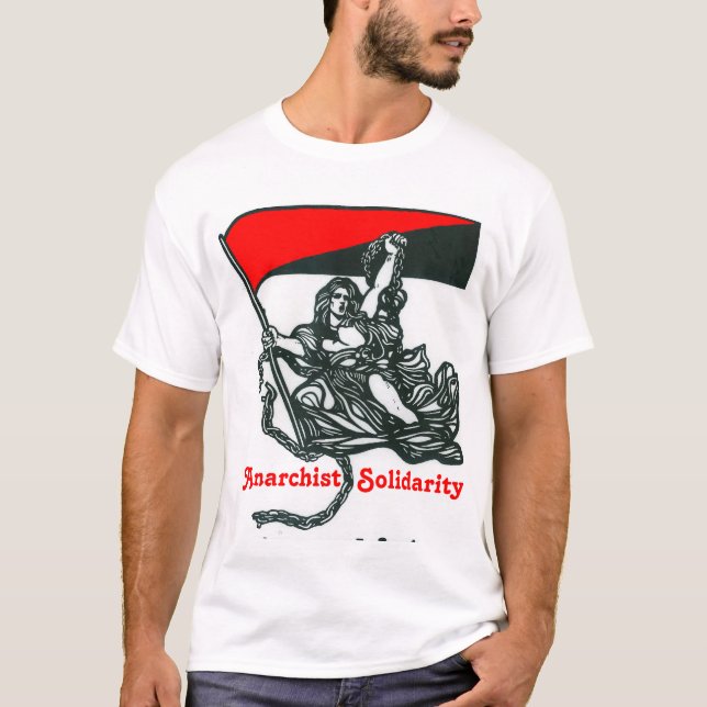 Camiseta de la solidaridad del anarquista (Anverso)