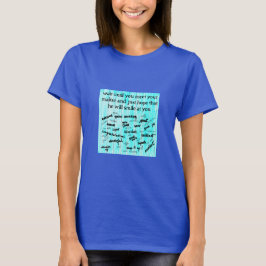 Camiseta de la sonrisa de Dios (oscura)