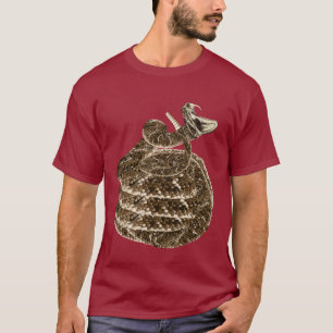Camiseta de la sonrisa de la serpiente de cascabel