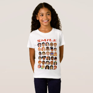 Camiseta de la sonrisa para los niños
