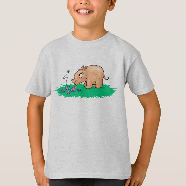 Camiseta de la sorpresa del rinoceronte (Anverso)