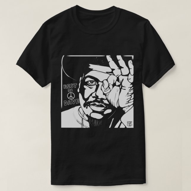Camiseta De la soul Dave descansa en paz (Diseño del anverso)