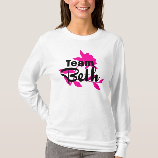 Camiseta de la sudadera con capucha de Beth del (Anverso)