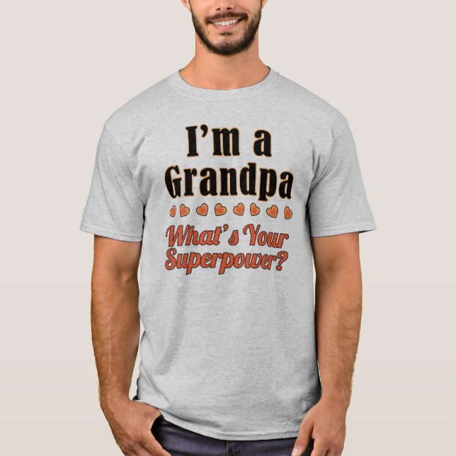 Camiseta de la superpotencia del abuelo (Anverso)