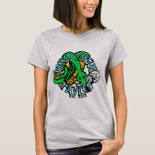 Camiseta de la taberna de la lengua de la horquill (Anverso)