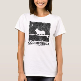 Camiseta de la tabla hawaiana del Corgi de