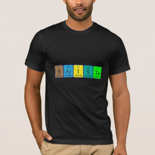 Camiseta de la tabla periódica de Barista