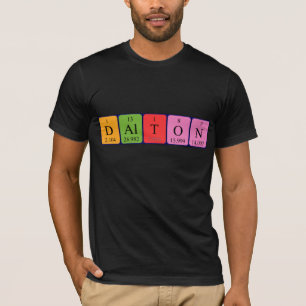 Camiseta de la tabla periódica de Dalton