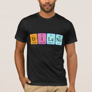 Camiseta de la tabla periódica de Dilano