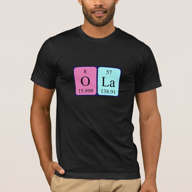 Camiseta de la tabla periódica de Ola (Anverso)