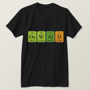 Camiseta de la tabla periódica de Oswald