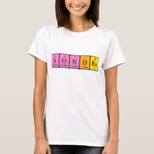 Camiseta de la tabla periódica de Sondra