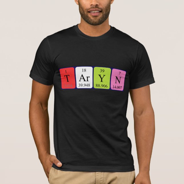 Camiseta de la tabla periódica de Taryn (Anverso)