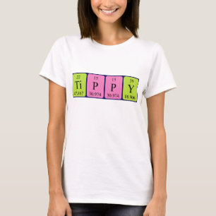 Camiseta de la tabla periódica Tippy