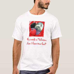 Camiseta de la tarjeta del día de San Valentín d