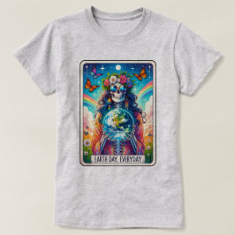 Camiseta de la tarjeta Tarot Skeleton Daily Day