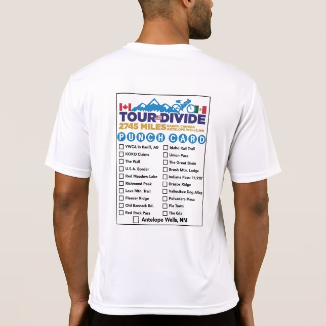 Camiseta de la tarjeta Tour Divide Punch (Reverso)