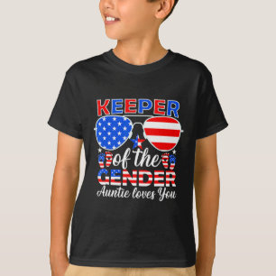 Camiseta De La Tía De Género Te Ama El 4 De Julio