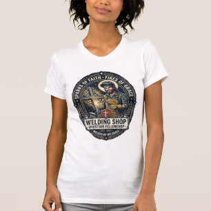 Camiseta de la tienda de metal de Jesus Welder Ins
