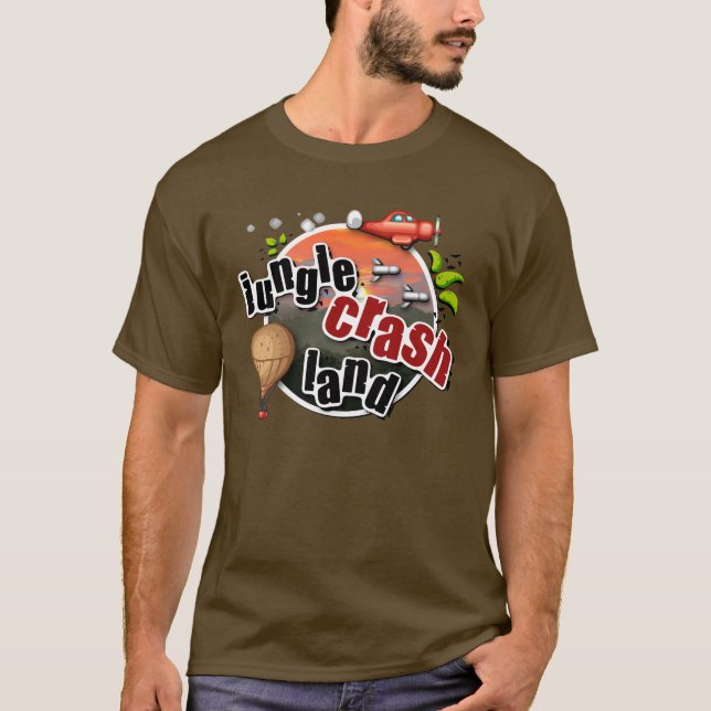 Camiseta de la tierra de desplome de la selva (Anverso)