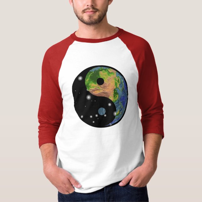 Camiseta de la tierra de Yin Yang (Anverso)