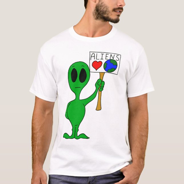 Camiseta de la tierra del amor de los extranjeros (Anverso)