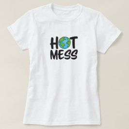 Camiseta de la Tierra sobre el cambio climático