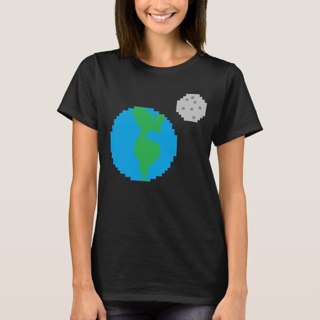 Camiseta de la Tierra y la Luna (Anverso)