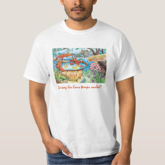 Camiseta de la tina caliente de los cangrejos