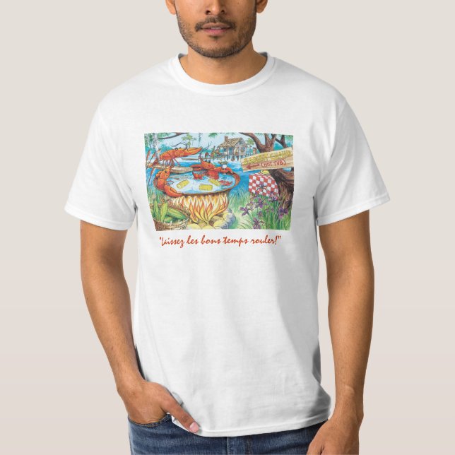 Camiseta de la tina caliente de los cangrejos (Anverso)